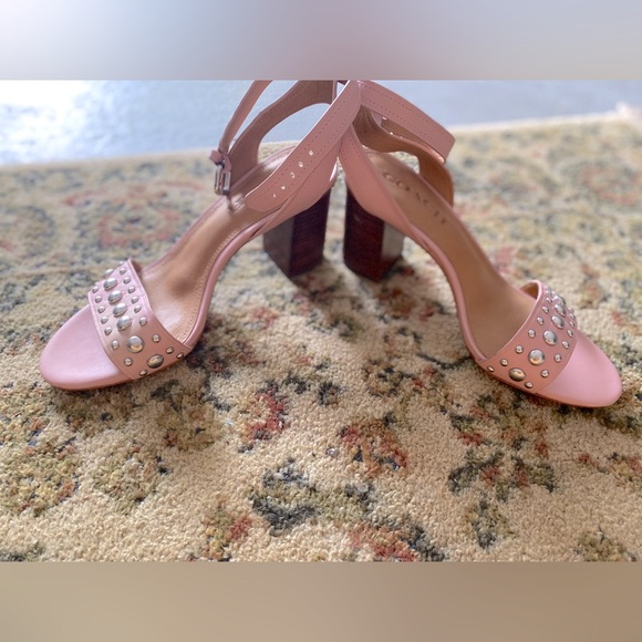 Coach Pink Paige Studded Sandal Heel size 7 - NWOT - Picture 4 of 15